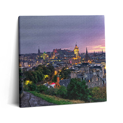 Obraz canvas 60x60 cm Pohled na Edinburgh z Calton Hill