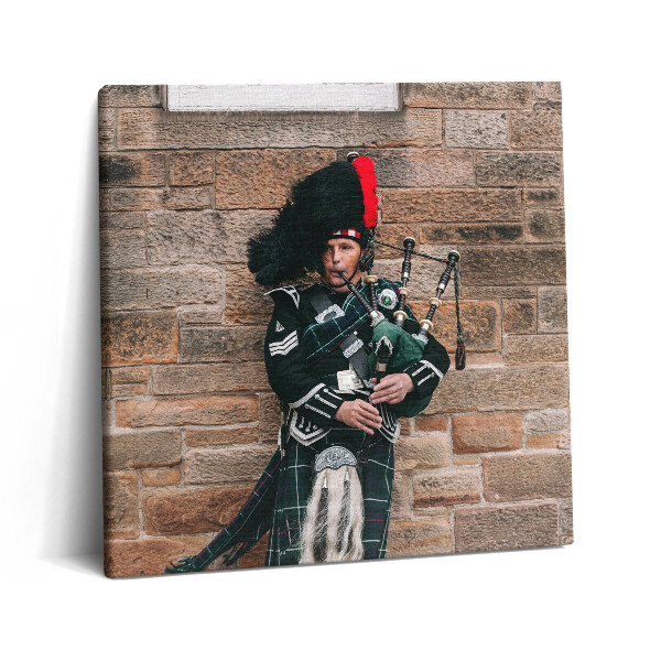 Obraz canvas 60x60 cm Hudebník hrající na dudy