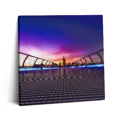 Obraz z fotografie na plátně 60x60 cm Katedrála svatého Pavla v Londýně