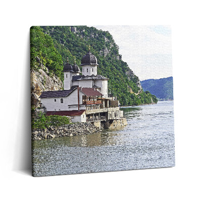 Obraz na plátně 60x60 cm Kostel u vody