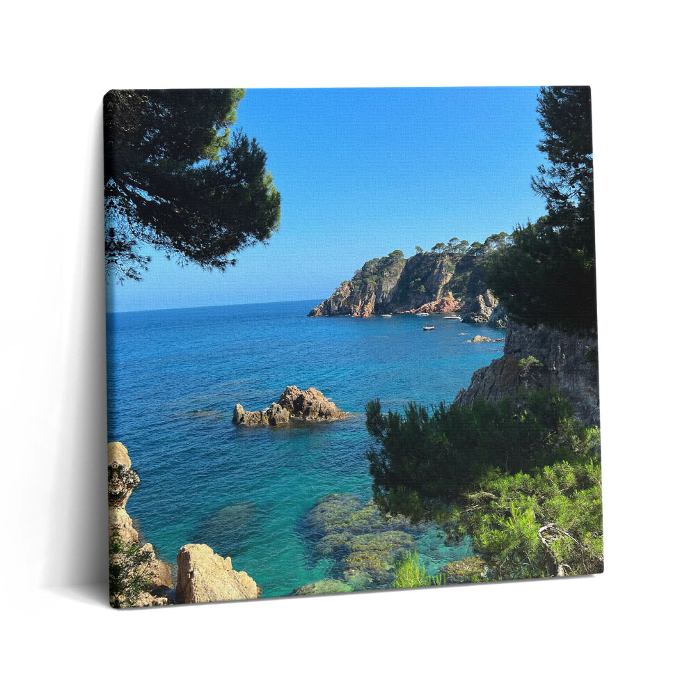 Obraz z fotografie na plátně 60x60 cm Costa Brava
