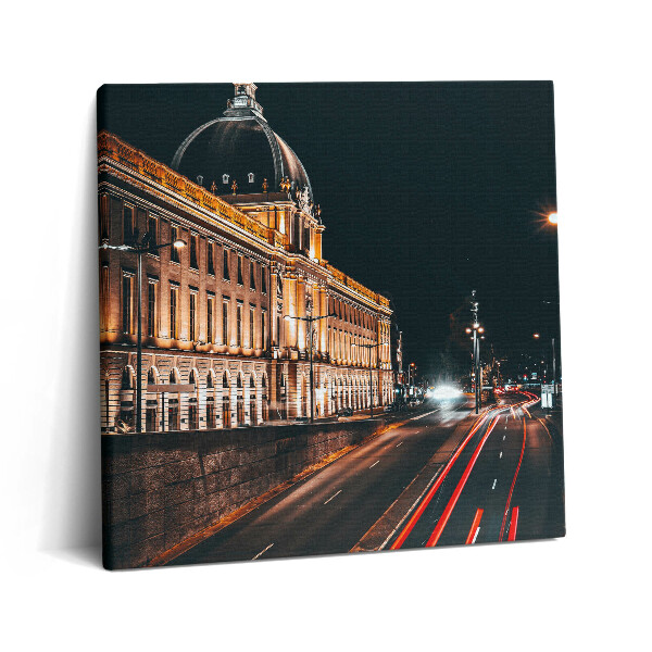 Obraz z fotografie na plátně 60x60 cm Hôtel-Dieu v Lyonu