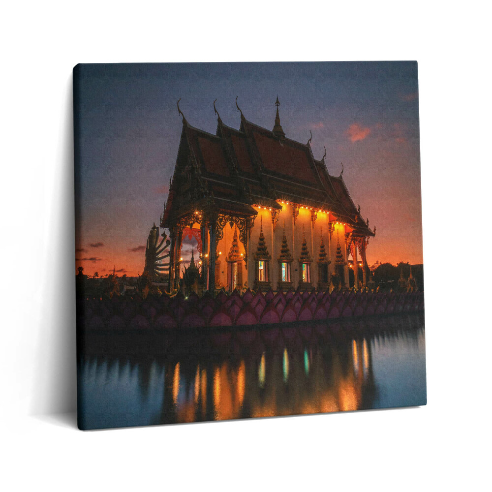 Obraz z fotografie na plátně 60x60 cm Chrám v Bangkoku