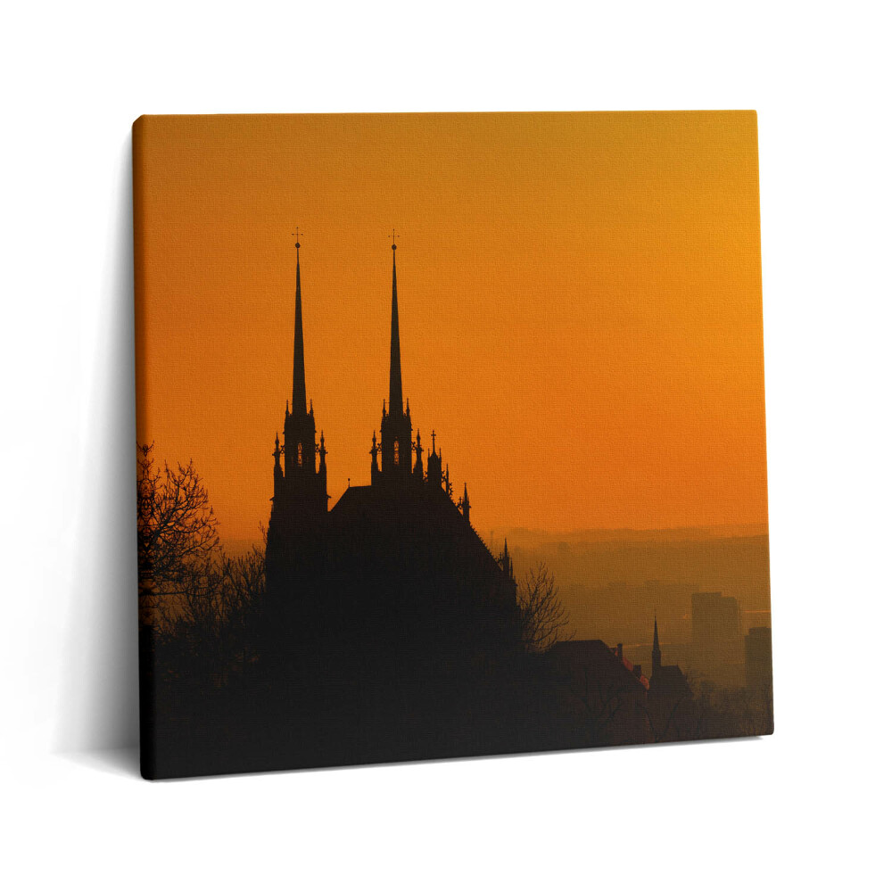 Obraz canvas 60x60 cm Pohled na brněnskou katedrálu