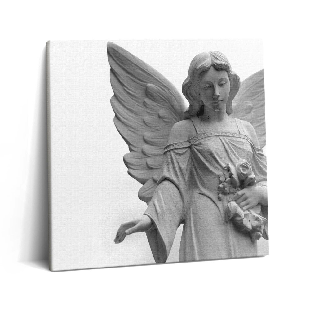 Obraz canvas 60x60 cm Socha anděla s křídly