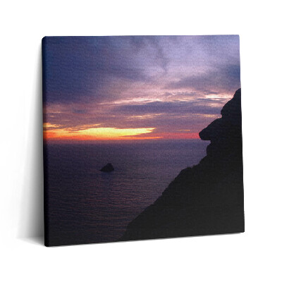 Obraz z fotografie na plátně 60x60 cm Kamenná hlava