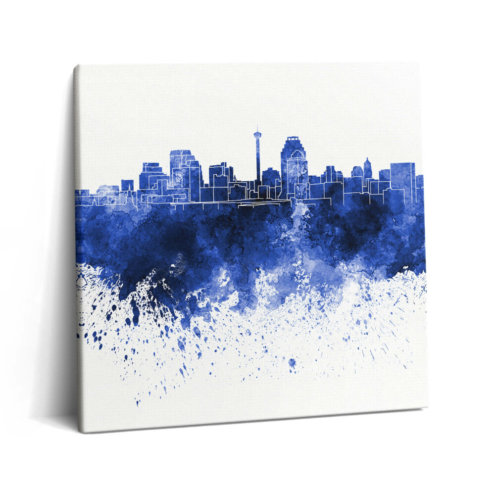 Obraz z fotografie na plátně 60x60 cm Akvarelové panorama San Antonia