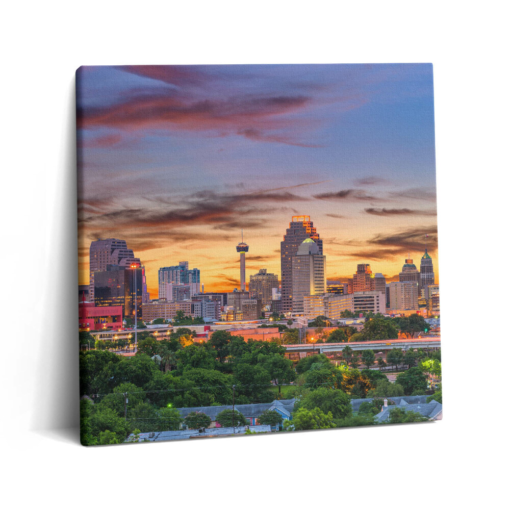 Obraz canvas 60x60 cm San Antonio při západu slunce