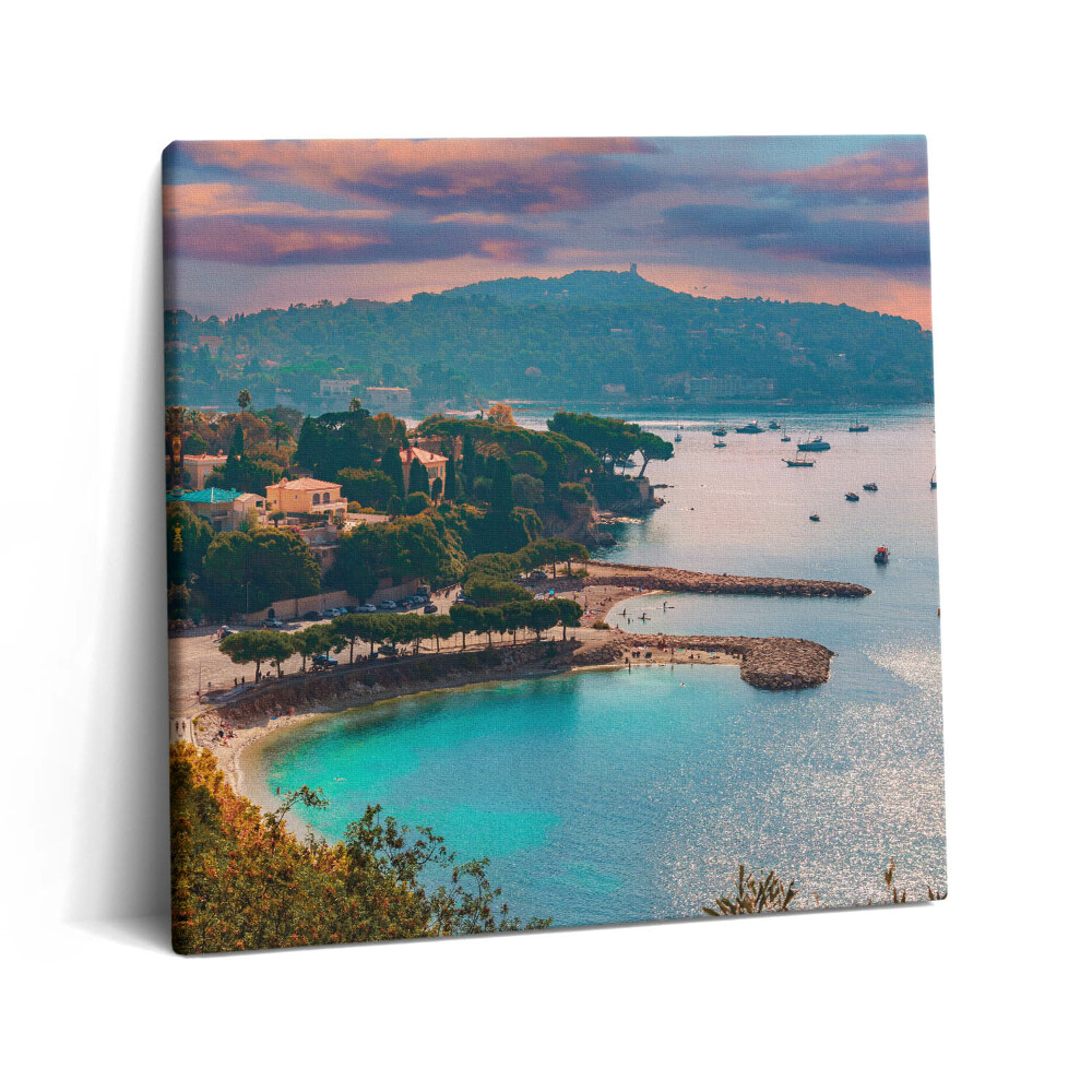 Obraz na plátně 60x60 cm Pohled na Francouzskou riviéru