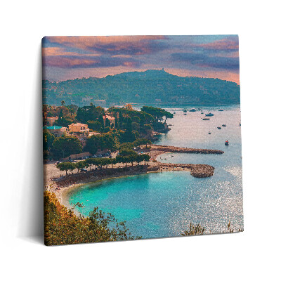 Obraz na plátně 60x60 cm Pohled na Francouzskou riviéru