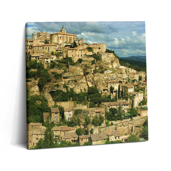 Obraz z fotografie na plátně 60x60 cm Zámek v Provence