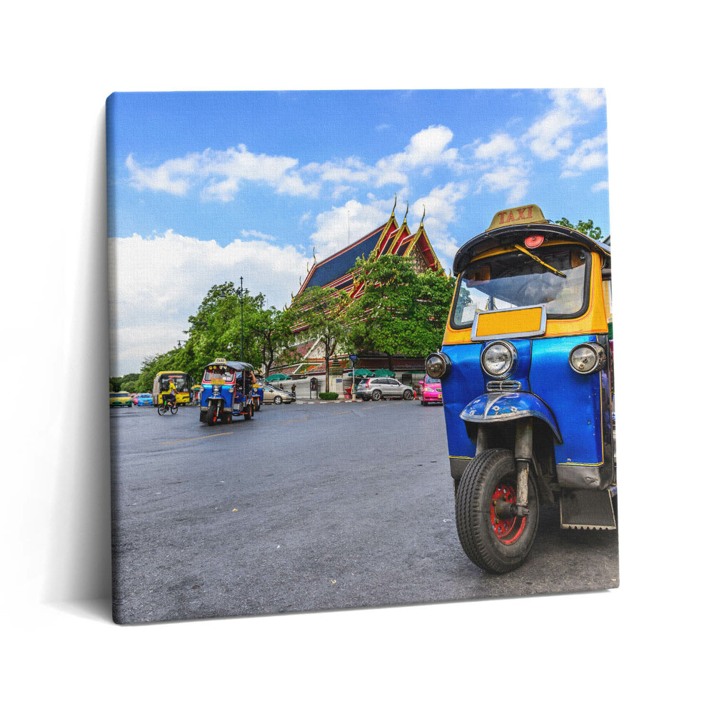Obraz na plátně 60x60 cm Tuk tuk taxi v Bangkoku