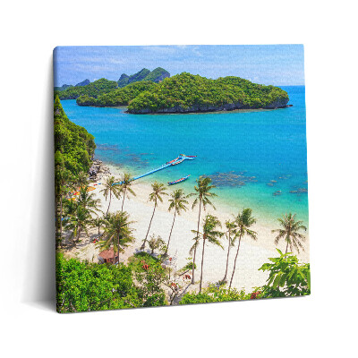 Obraz z fotografie na plátně 60x60 cm Národní park Koh Samui v Thajsku