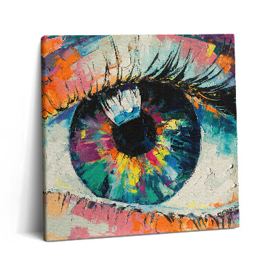 Obraz z fotografie na plátně 60x60 cm Zornice lidského oka