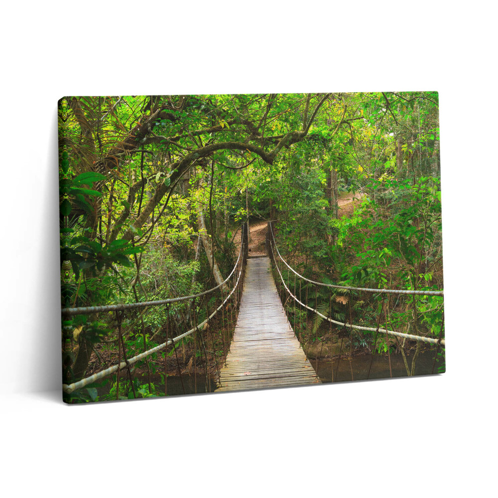 Obraz canvas 80x60 cm Most v džungli Khao Yai
