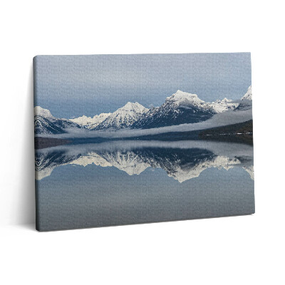 Obraz canvas 80x60 cm Odraz hor v jezeře