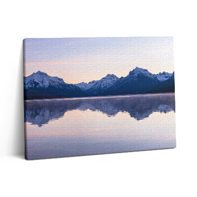Obraz na plátně 80x60 cm Odraz hor ve vodě
