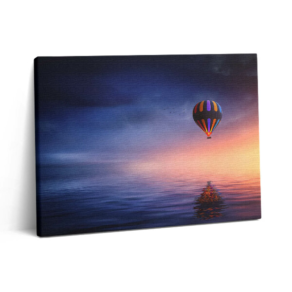 Obraz z fotografie na plátně 80x60 cm Balón nad vodou