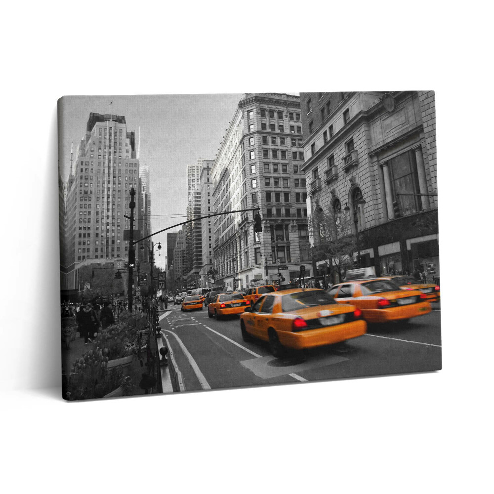 Obraz z fotografie na plátně 80x60 cm Provoz taxíků na manhattanském bulváru
