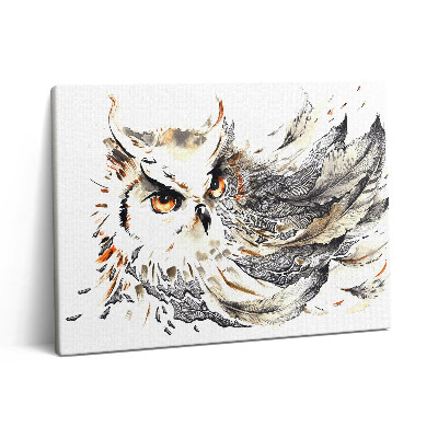 Obraz na plátně 80x60 cm Sova symbol moudrosti a vědy