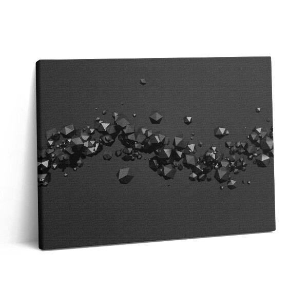Obraz canvas 80x60 cm Abstraktní 3D tvary