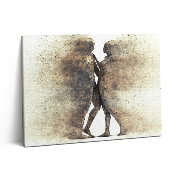 Obraz na plátně 80x60 cm Abstraktní lidé a písek