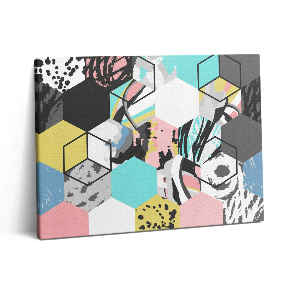 Obraz canvas 80x60 cm Geometrická abstrakce