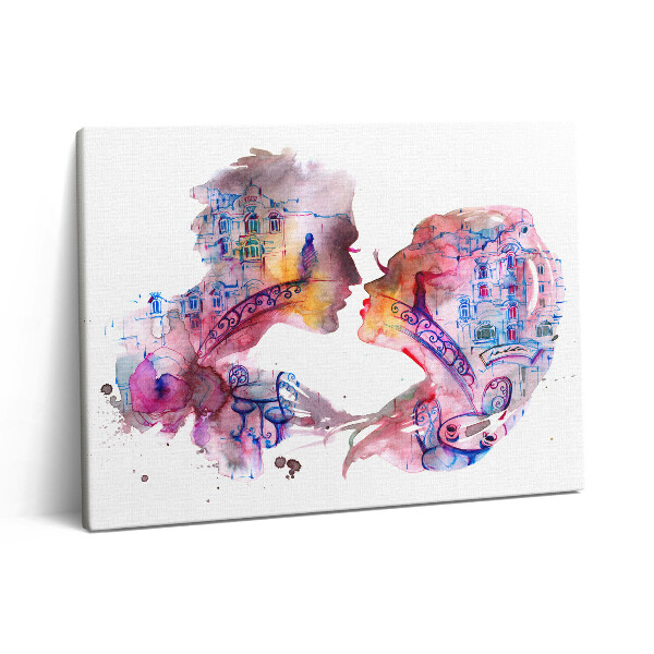 Obraz z fotografie na plátně 80x60 cm Dvě těla - jedna duše