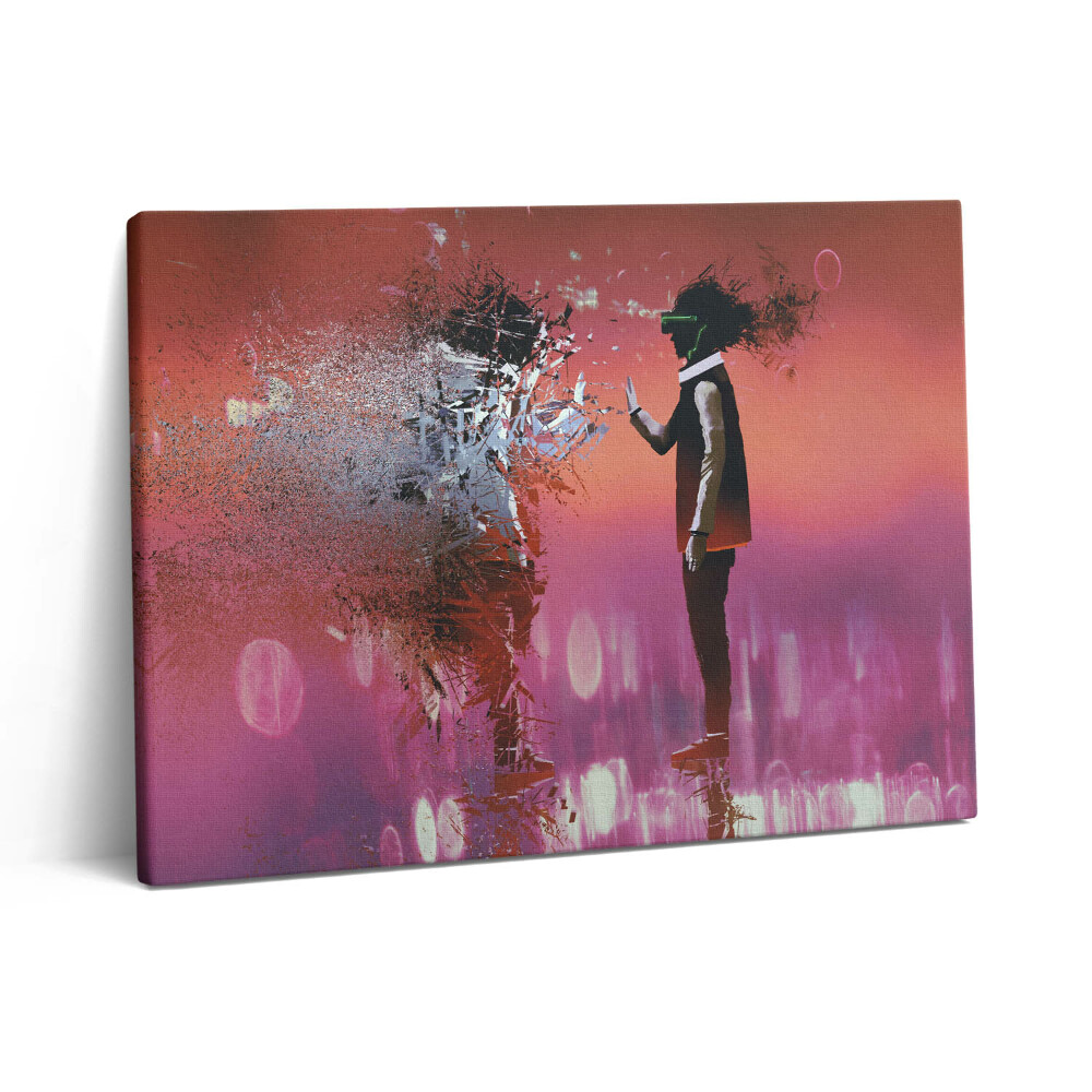 Obraz canvas 80x60 cm Kyberprostor - stav mysli