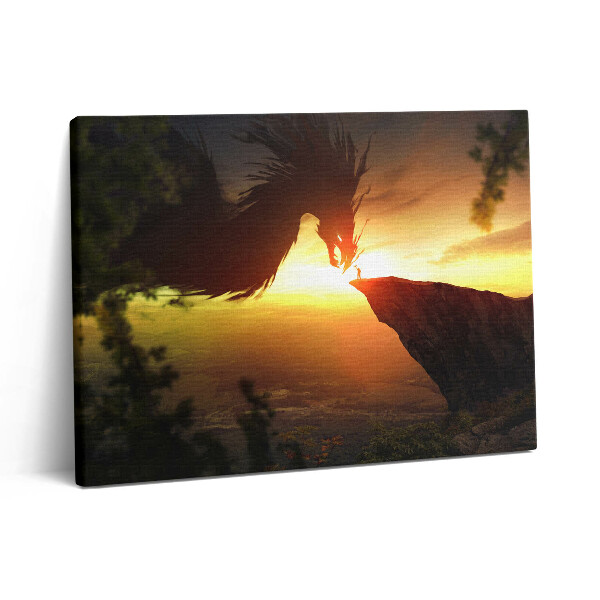 Obraz z fotografie na plátně 80x60 cm Drak ze světa fantazie