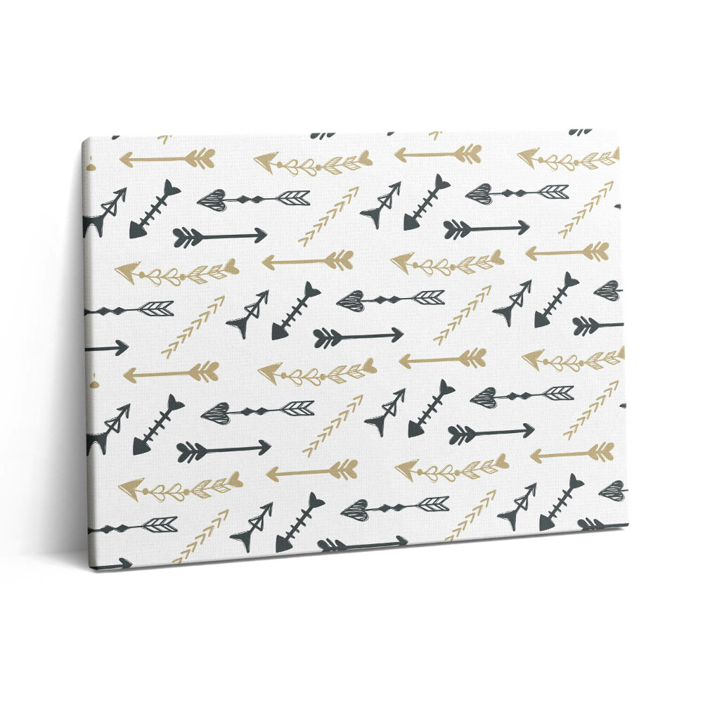 Obraz z fotografie na plátně 80x60 cm Hipsterský geometrický vzor