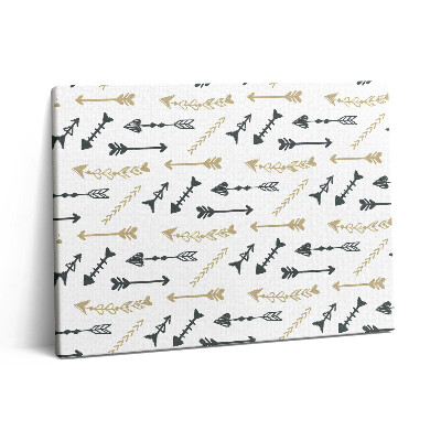 Obraz z fotografie na plátně 80x60 cm Hipsterský geometrický vzor