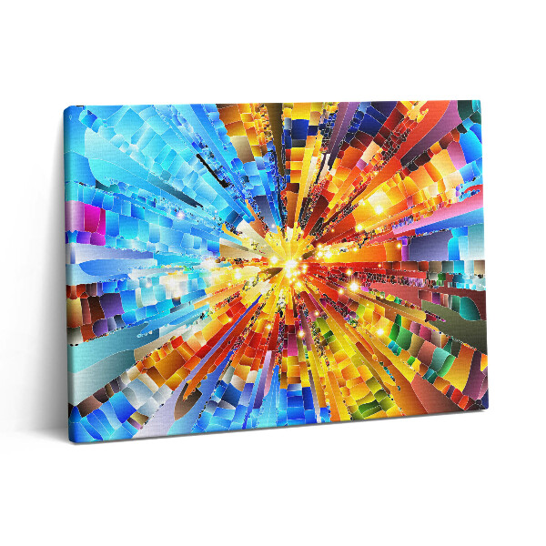 Obraz z fotografie na plátně 80x60 cm 3D kompozice se sytými barvami