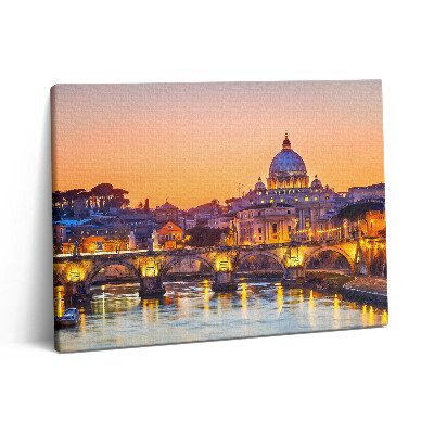 Obraz z fotografie na plátně 80x60 cm Katedrála svatého Petra v Římě