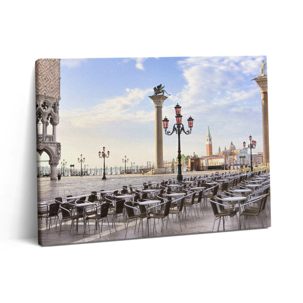 Obraz na plátně 80x60 cm Tradiční trh v Benátkách
