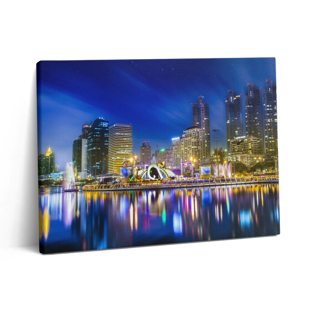 Obraz z fotografie na plátně 80x60 cm Město plné barev