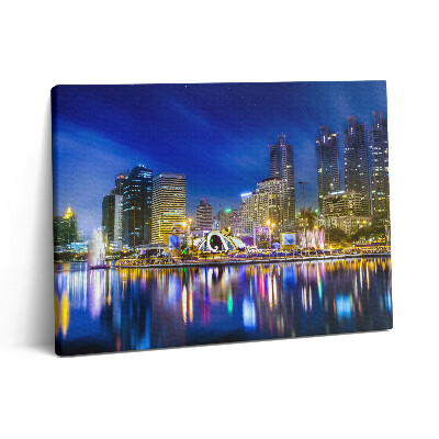 Obraz z fotografie na plátně 80x60 cm Město plné barev