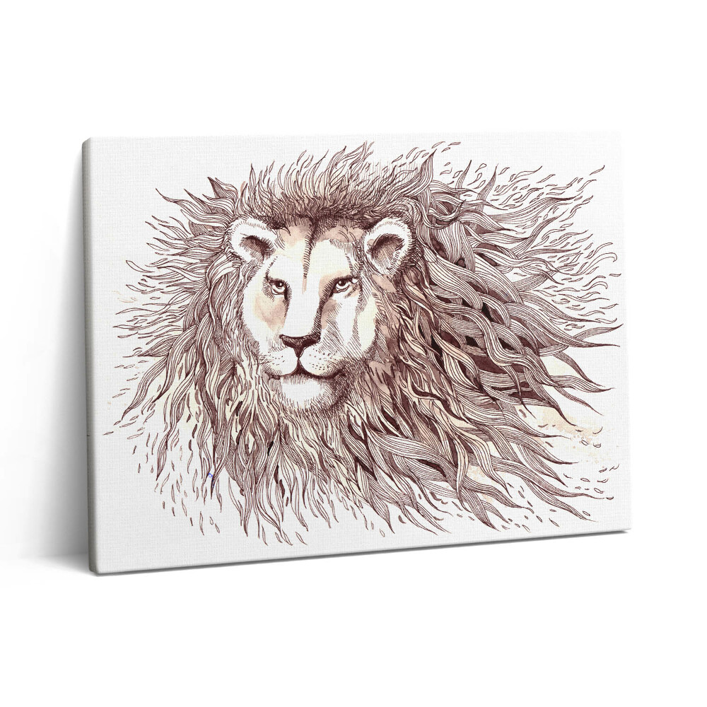 Obraz na plátně 80x60 cm Umělecká kresba lva