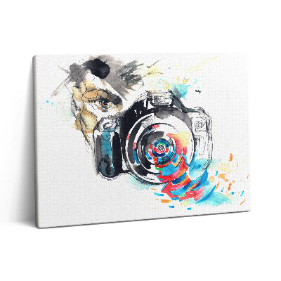 Obraz na plátně 80x60 cm Fotografka s fotoaparátem