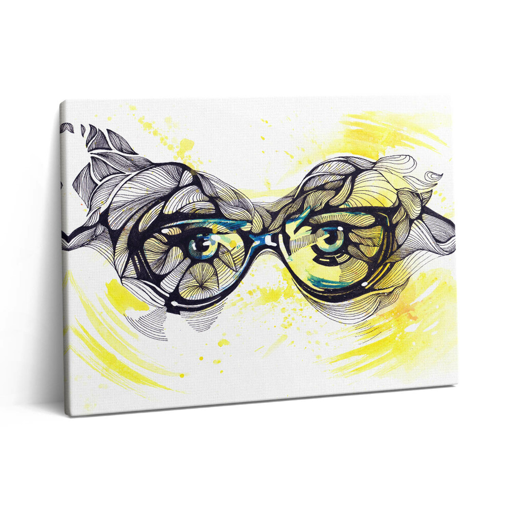 Obraz z fotografie na plátně 80x60 cm Sklenice