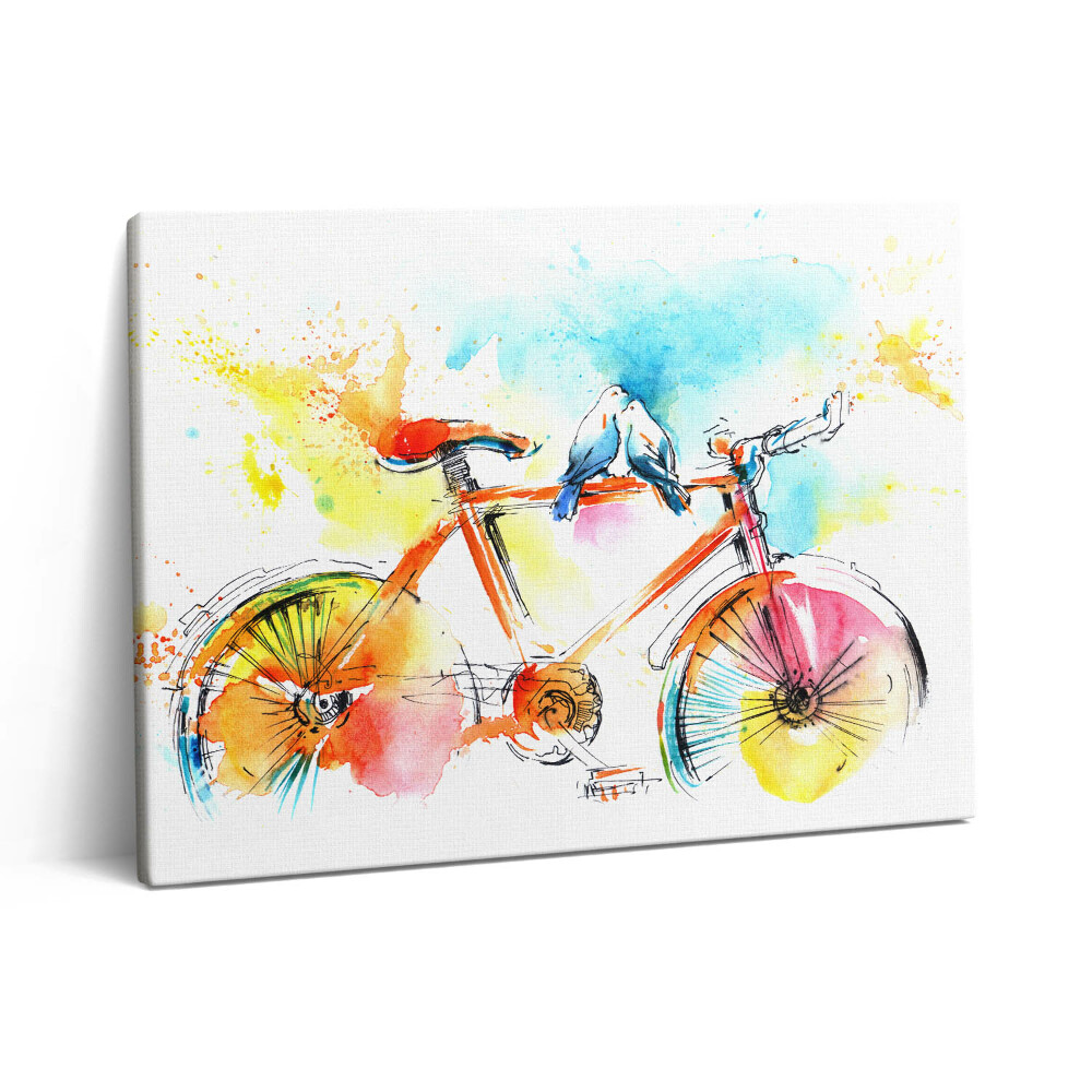 Obraz na plátně 80x60 cm Malované jízdní kolo