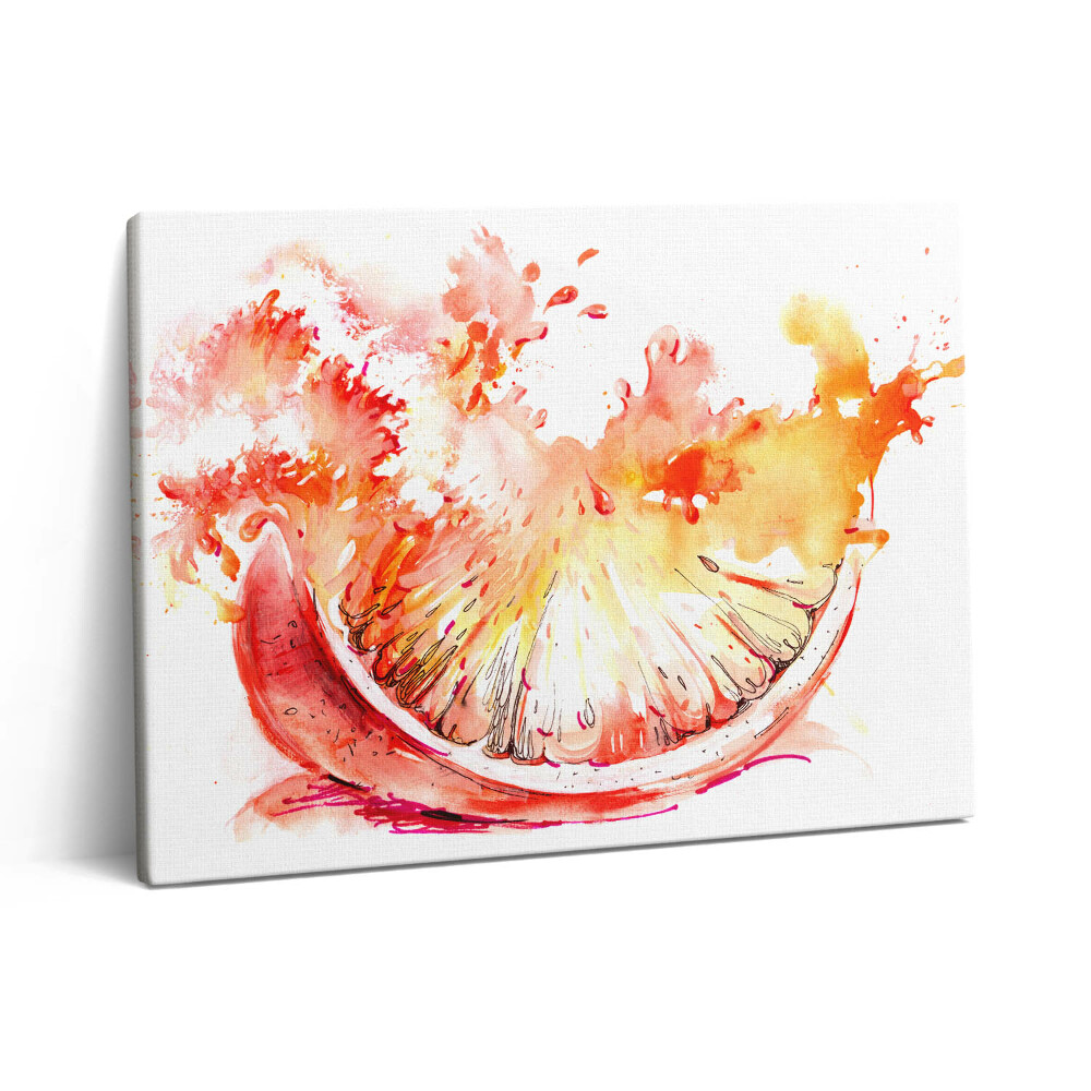 Obraz na plátně 80x60 cm Malovaný na oranžovo