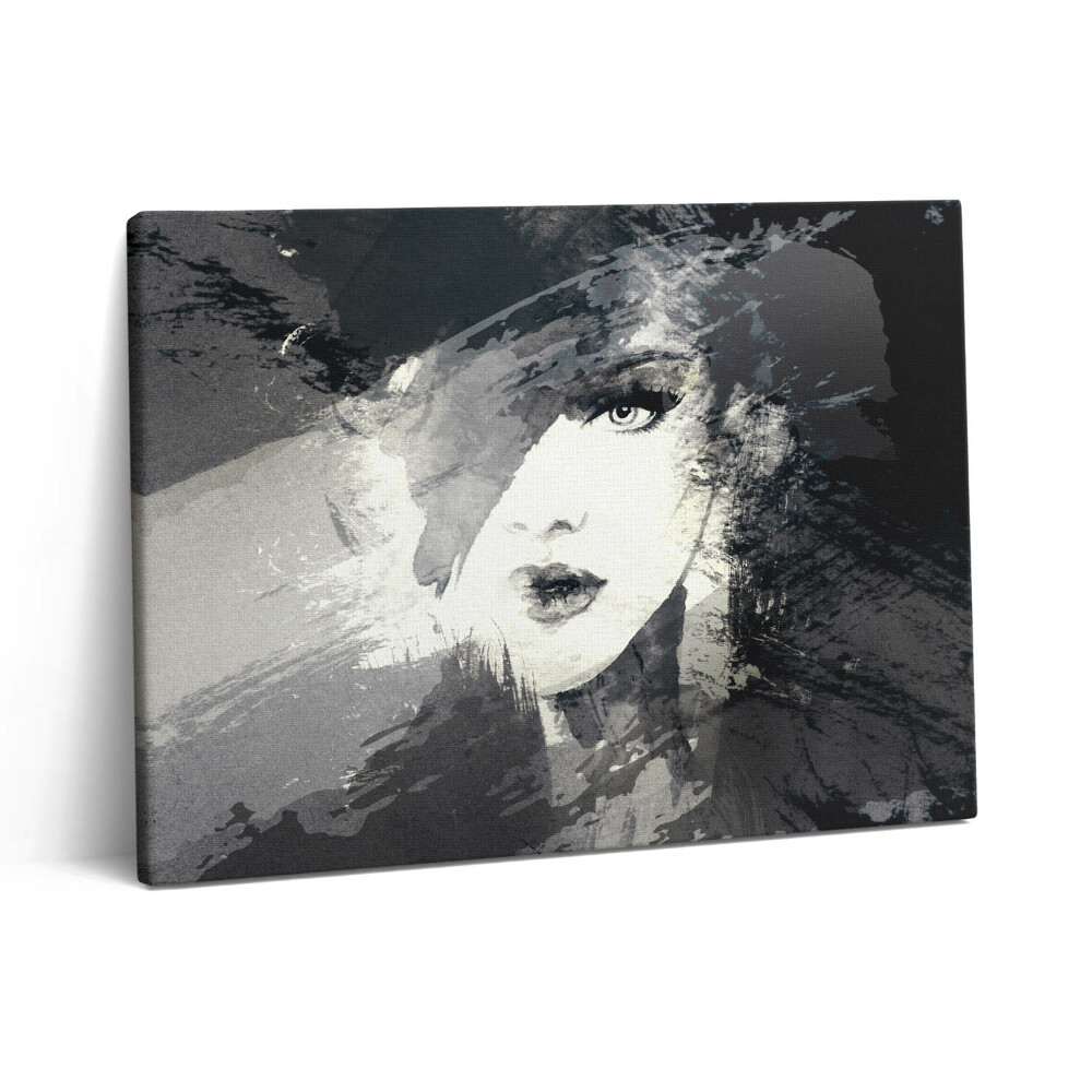 Obraz z fotografie na plátně 80x60 cm Žena ve stylu akvarelu