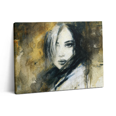 Obraz na plátně 80x60 cm Malovaný portrét ženy