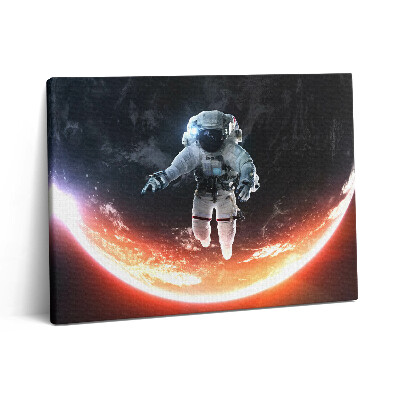 Obraz canvas 80x60 cm Astronaut ve vesmíru