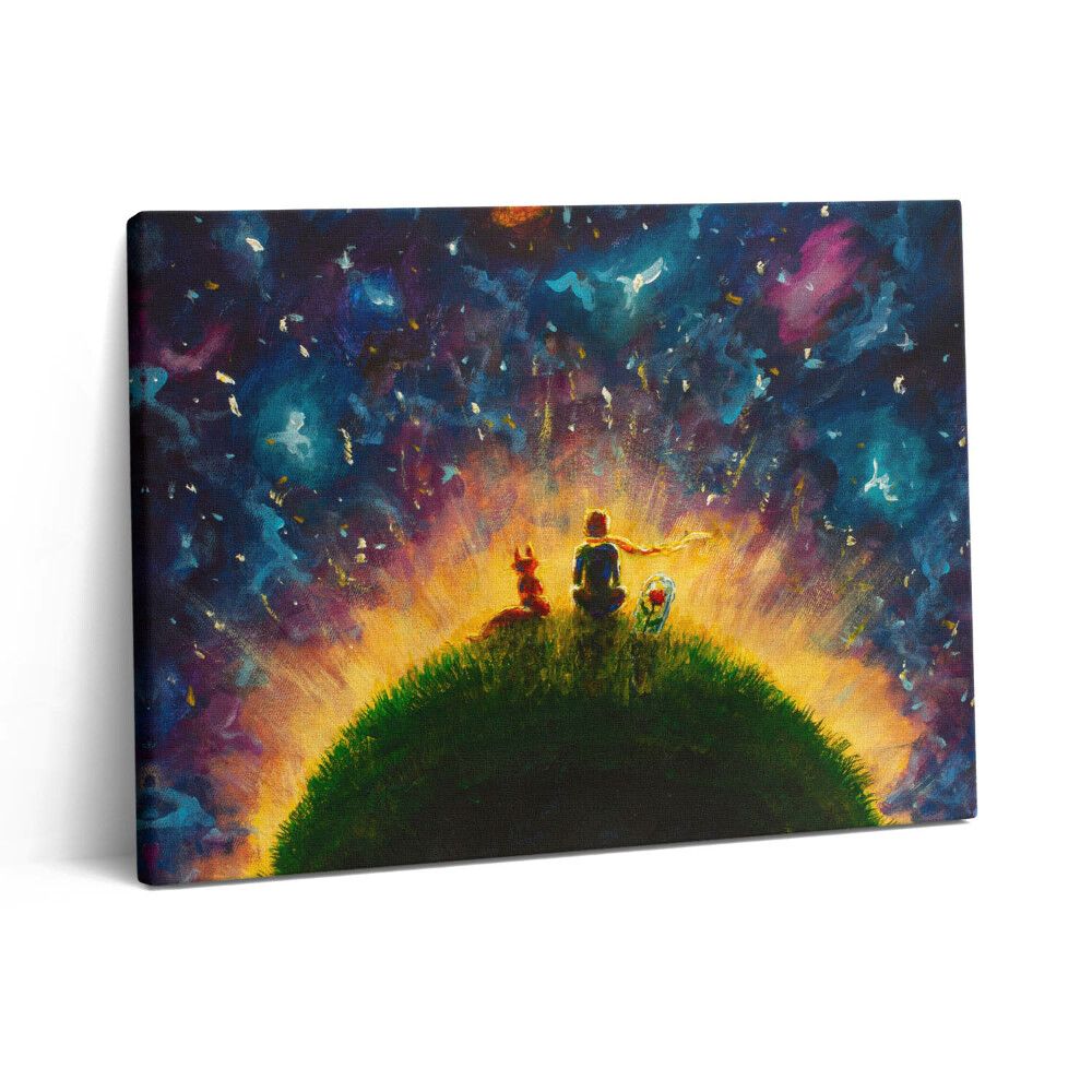 Obraz na plátně 80x60 cm Abstraktní ilustrace Malého prince