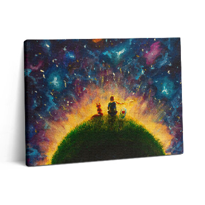 Obraz na plátně 80x60 cm Abstraktní ilustrace Malého prince