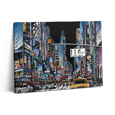 Obraz na plátně 80x60 cm New York v noci