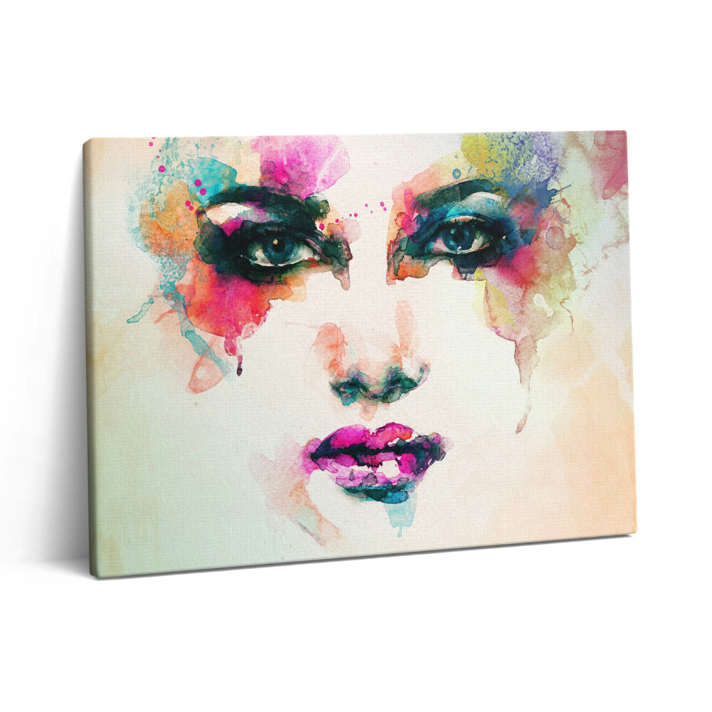 Obraz z fotografie na plátně 80x60 cm Abstraktní tvář ženy