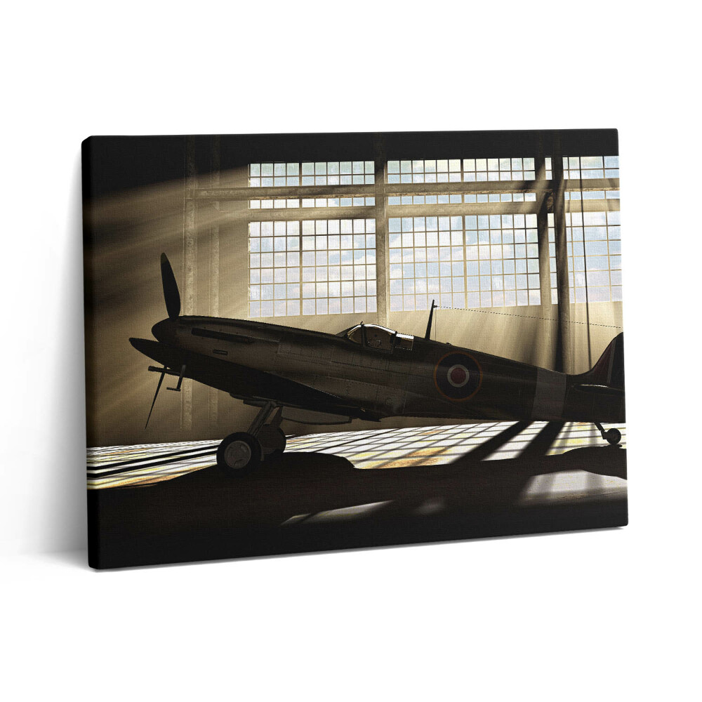 Obraz z fotografie na plátně 80x60 cm Spitfire z druhé světové války